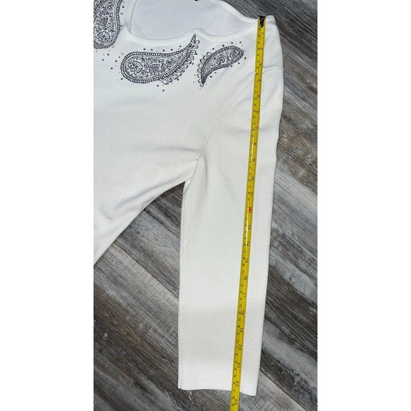 Cable & Gauge Embellished 3/4 Sleeve Top Size L - Picture 8 of 8